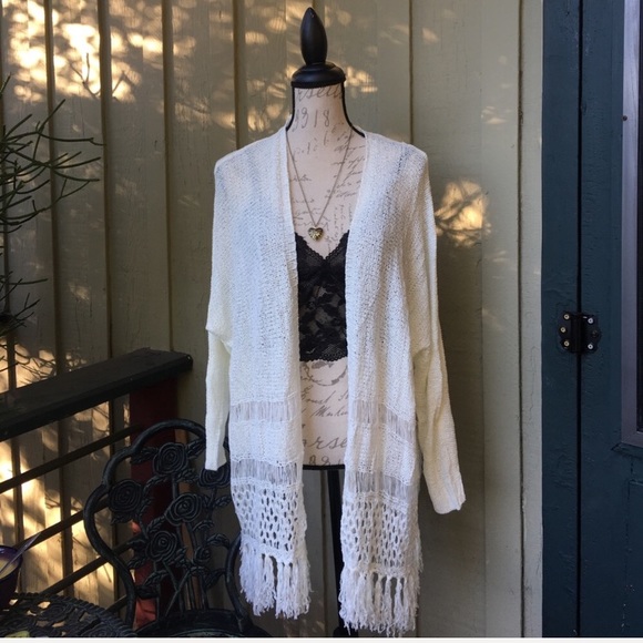 🎉HP🎉New! Boho Crochet Sweater - Picture 2 of 6